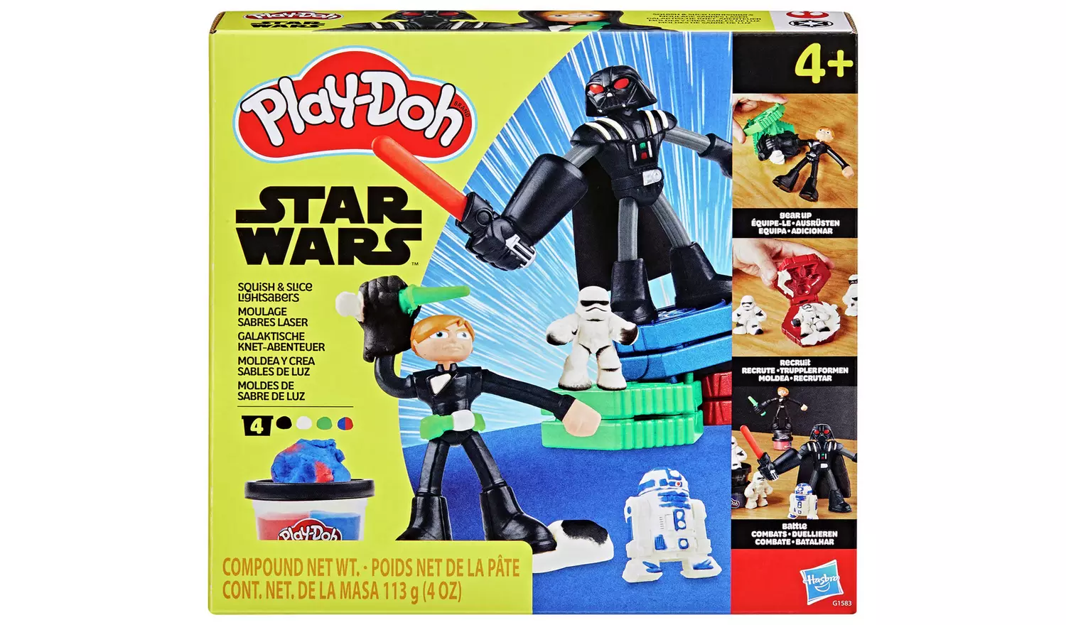 Play-Doh Star Wars Squish & Slice Lightsabers with 4 Tubs