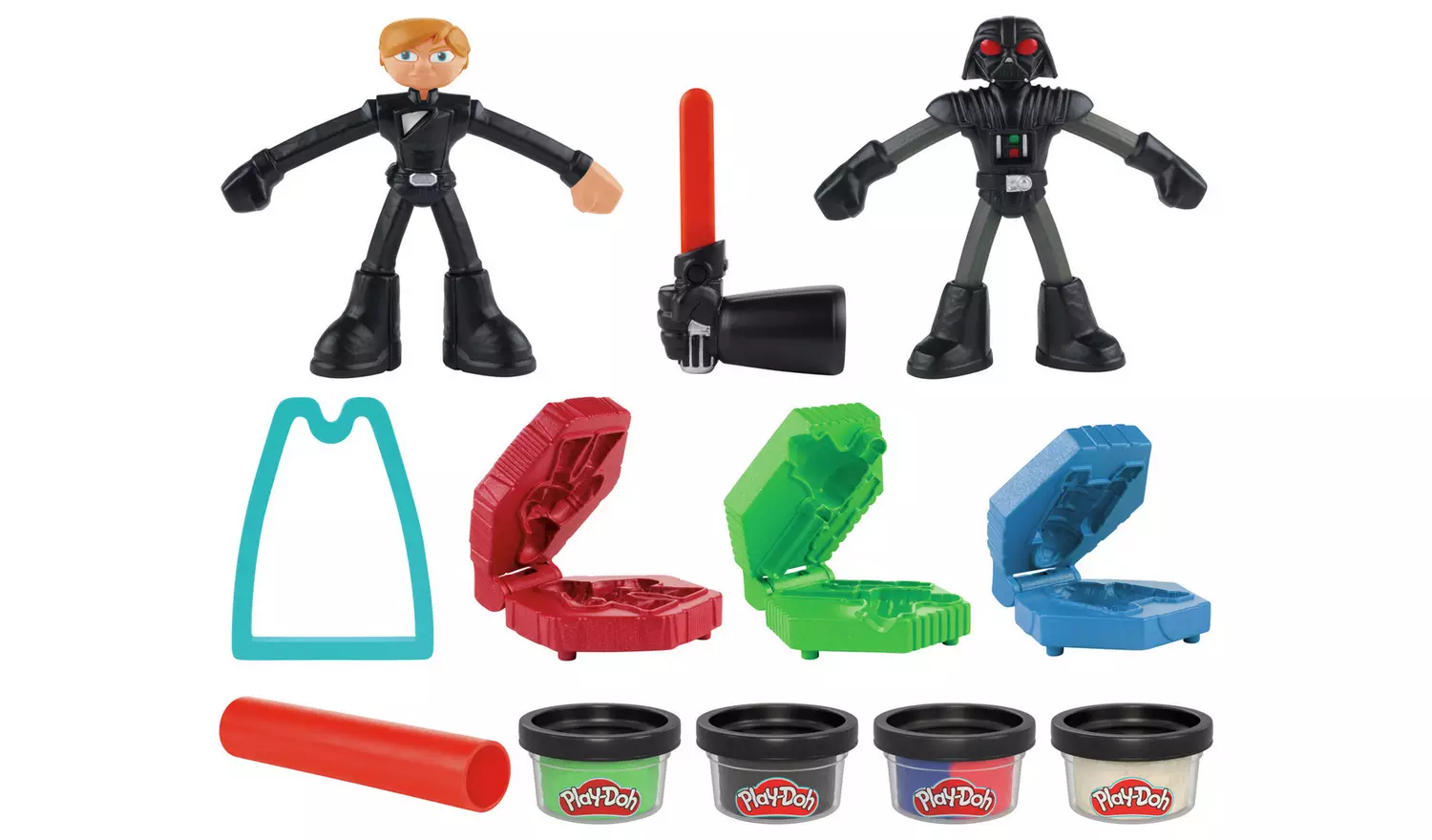 Play-Doh Star Wars Squish & Slice Lightsabers with 4 Tubs