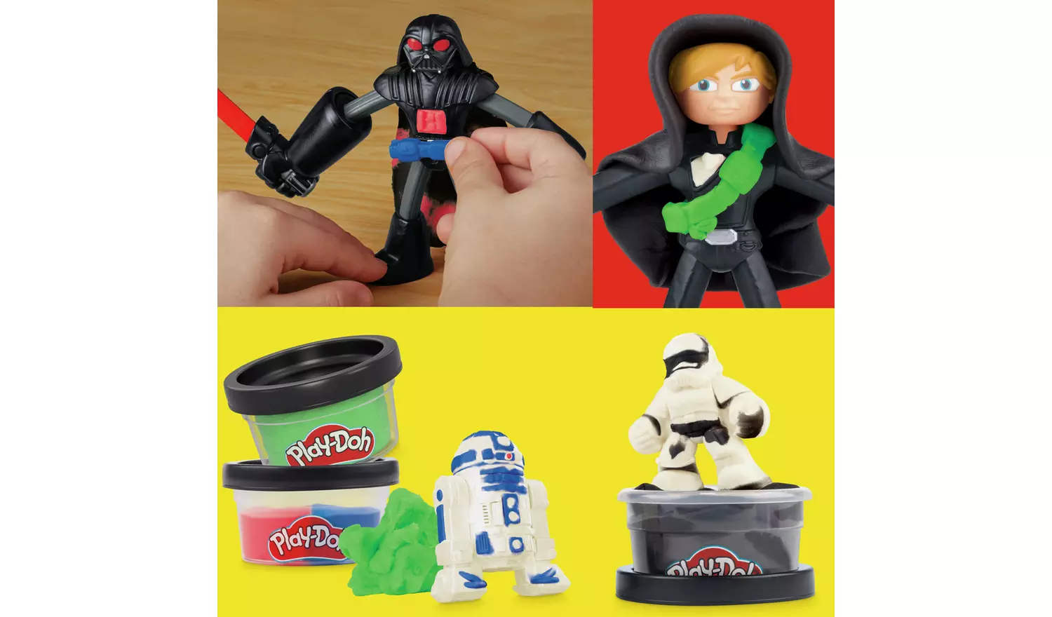 Play-Doh Star Wars Squish & Slice Lightsabers with 4 Tubs
