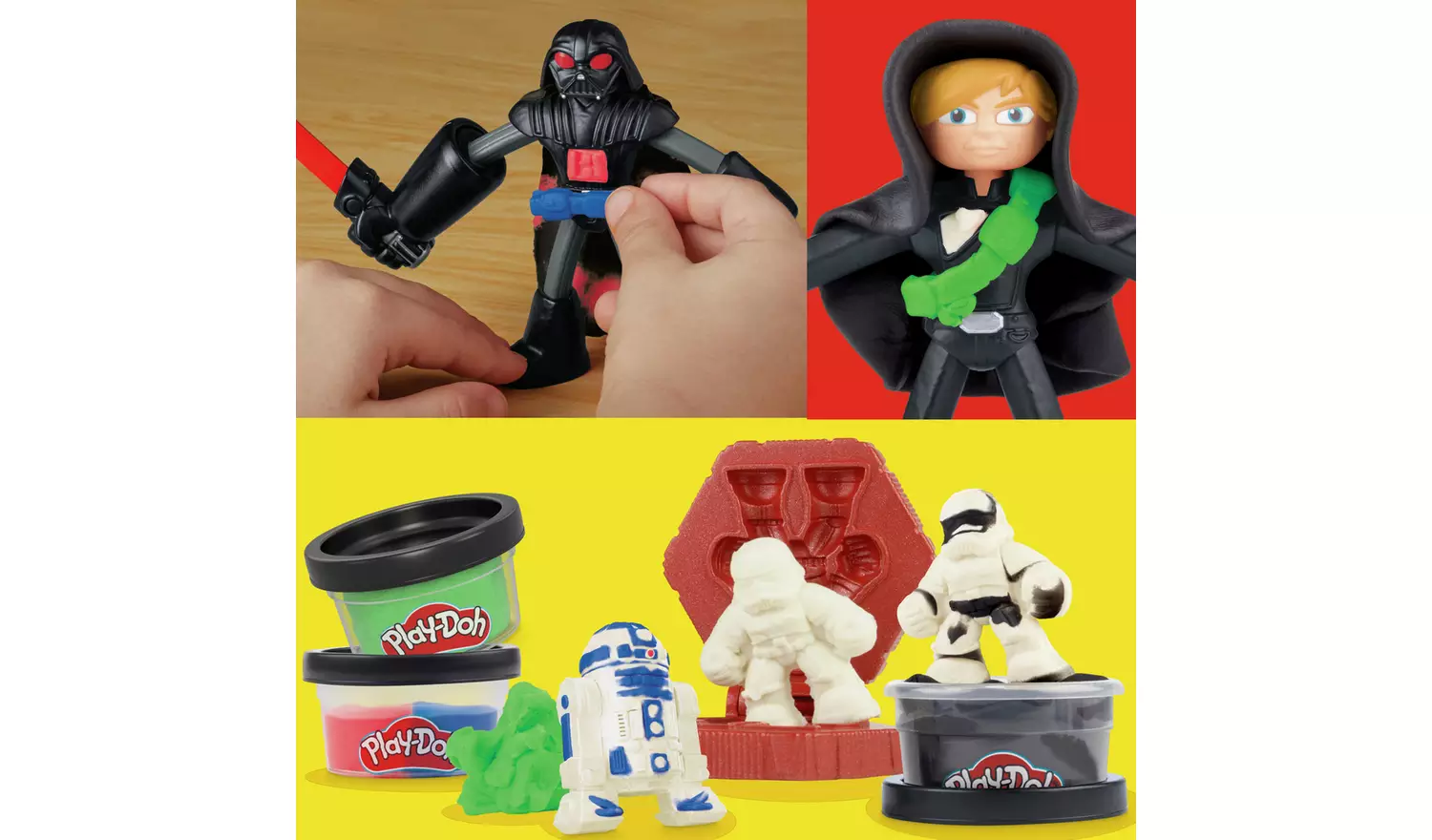 Play-Doh Star Wars Squish & Slice Lightsabers with 4 Tubs