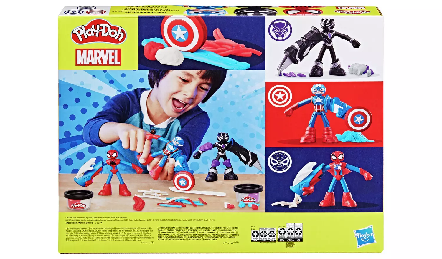 Play-Doh Marvel Hero Adventure Set with 6 Tubs