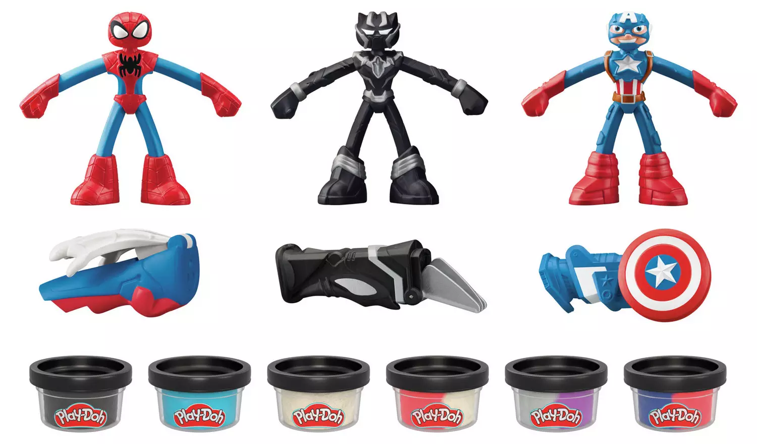 Play-Doh Marvel Hero Adventure Set with 6 Tubs