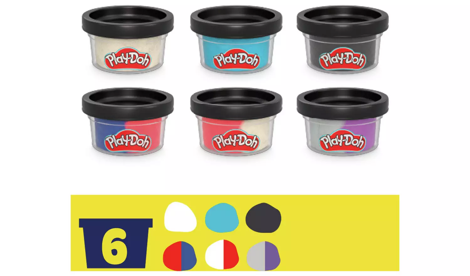 Play-Doh Marvel Hero Adventure Set with 6 Tubs