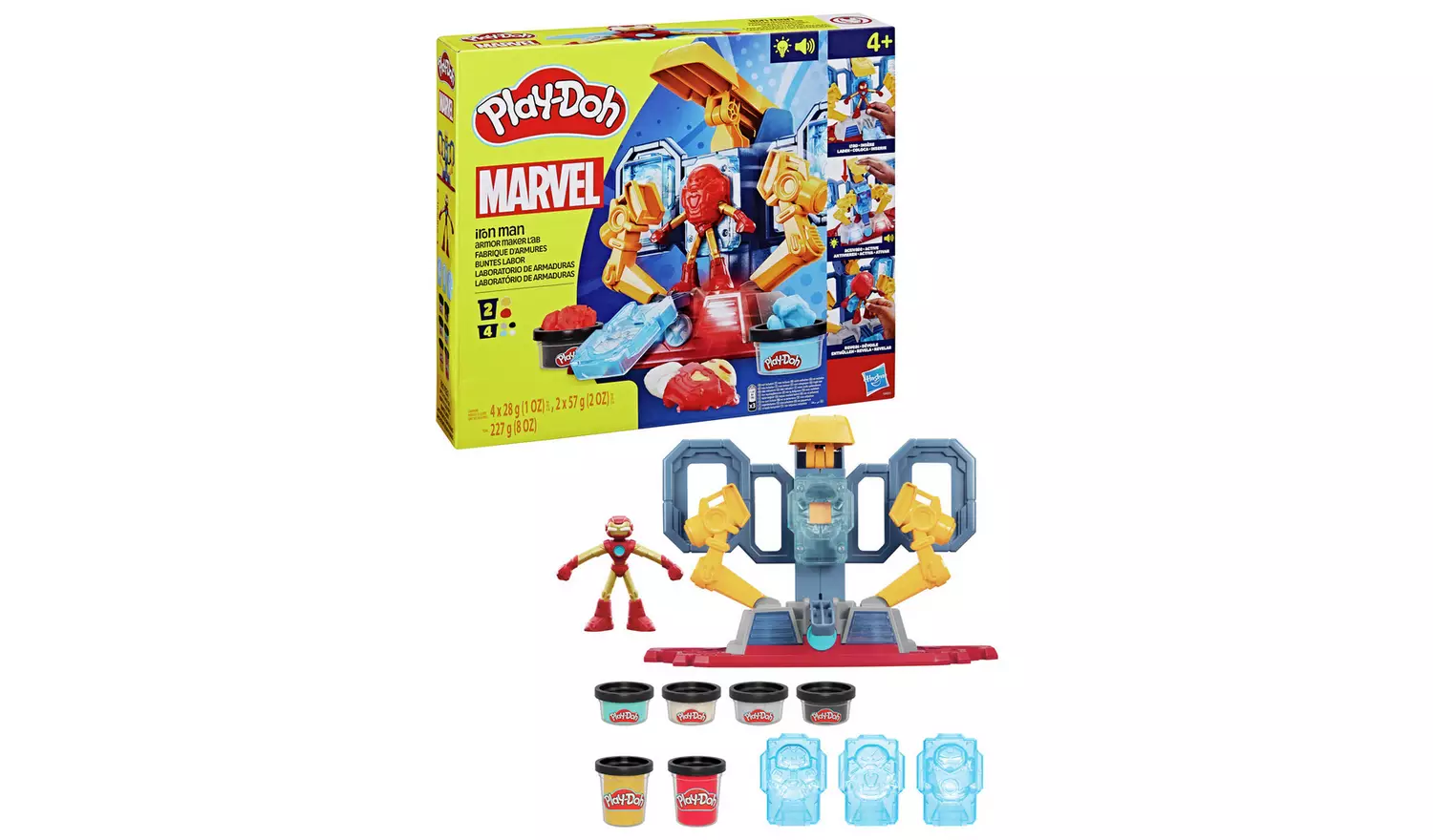 Play-Doh Marvel Iron Man Maker Lab with 6 Tubs