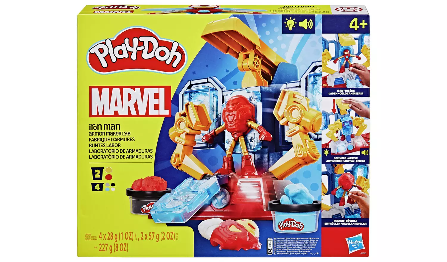 Play-Doh Marvel Iron Man Maker Lab with 6 Tubs