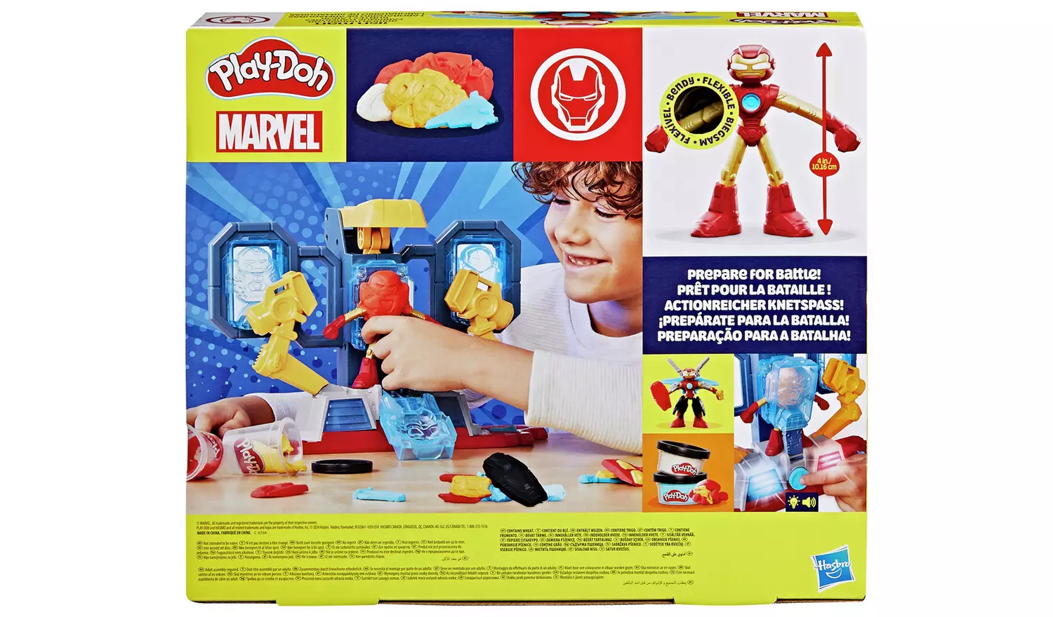 Play-Doh Marvel Iron Man Maker Lab with 6 Tubs
