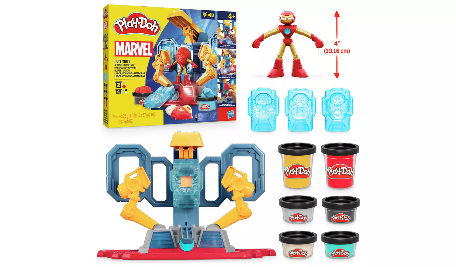 Play-Doh Marvel Iron Man Maker Lab with 6 Tubs