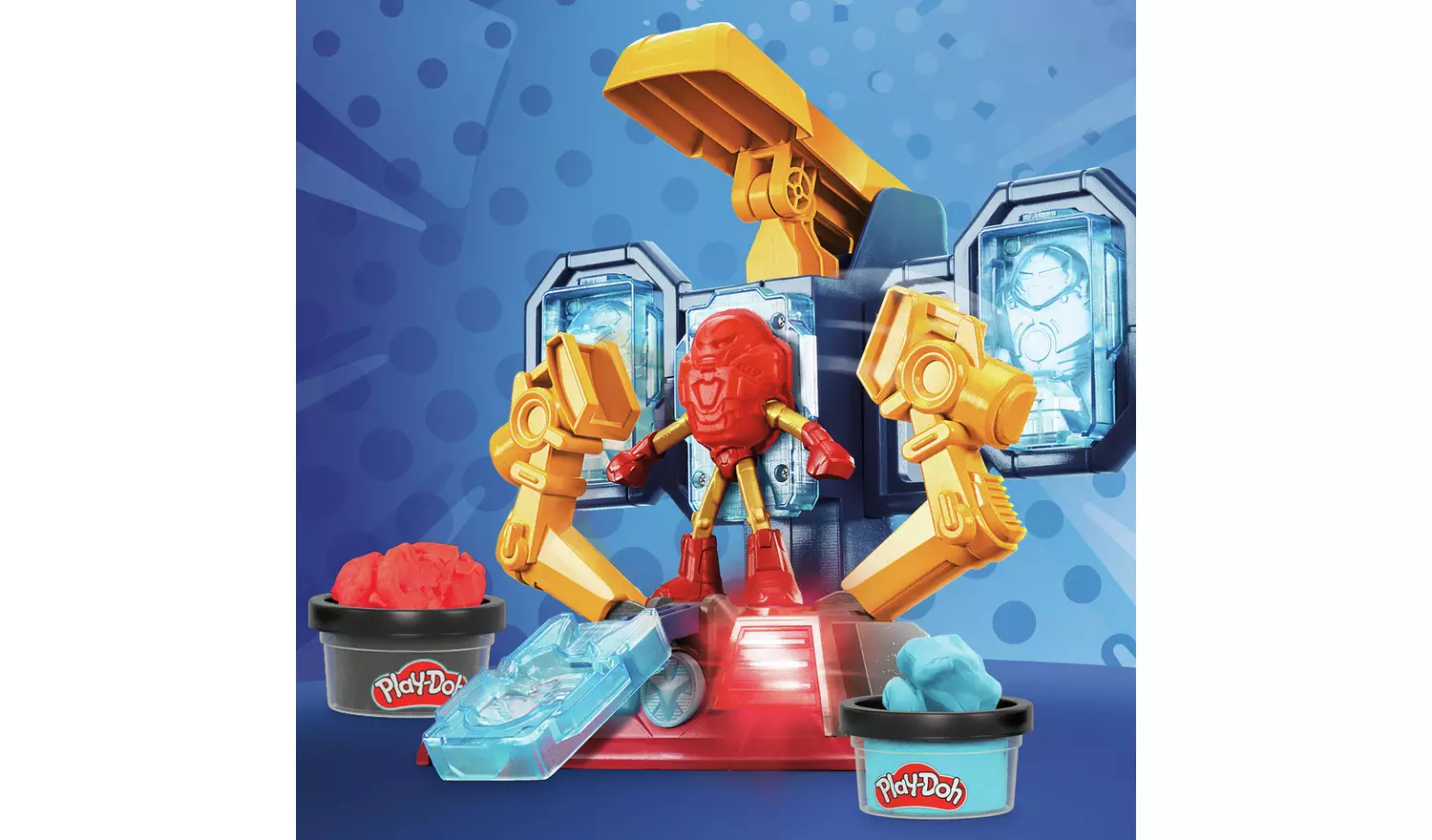 Play-Doh Marvel Iron Man Maker Lab with 6 Tubs
