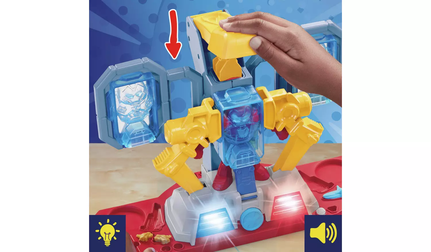 Play-Doh Marvel Iron Man Maker Lab with 6 Tubs