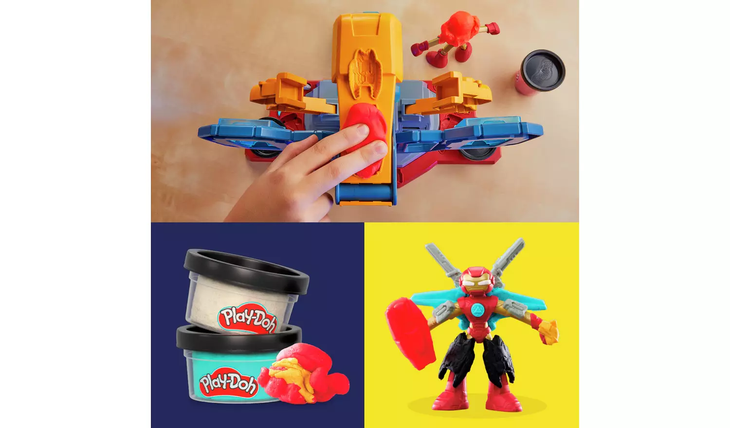 Play-Doh Marvel Iron Man Maker Lab with 6 Tubs