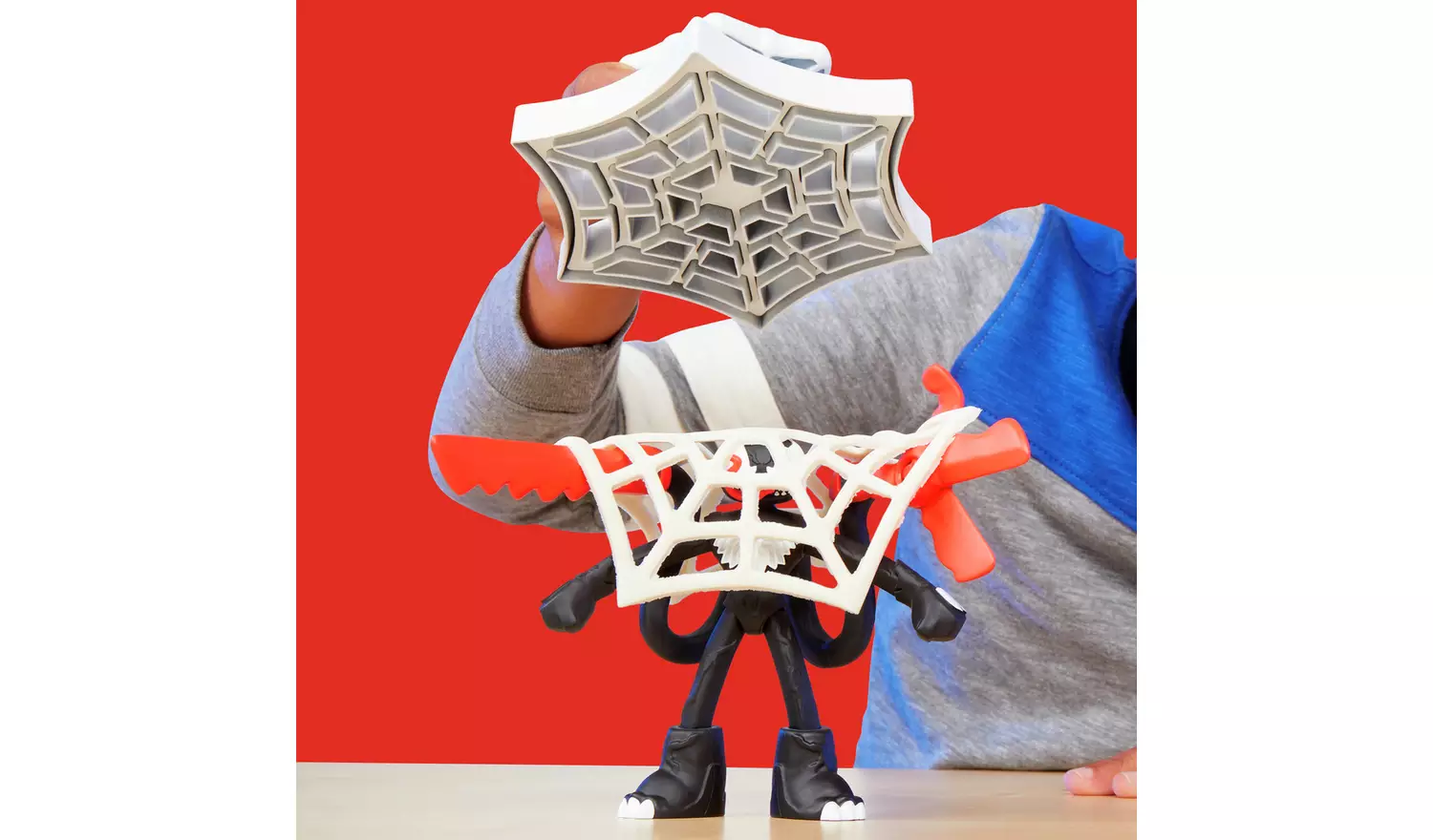 Play-Doh Spiderman Launch & Slide Battle with 4 Tubs