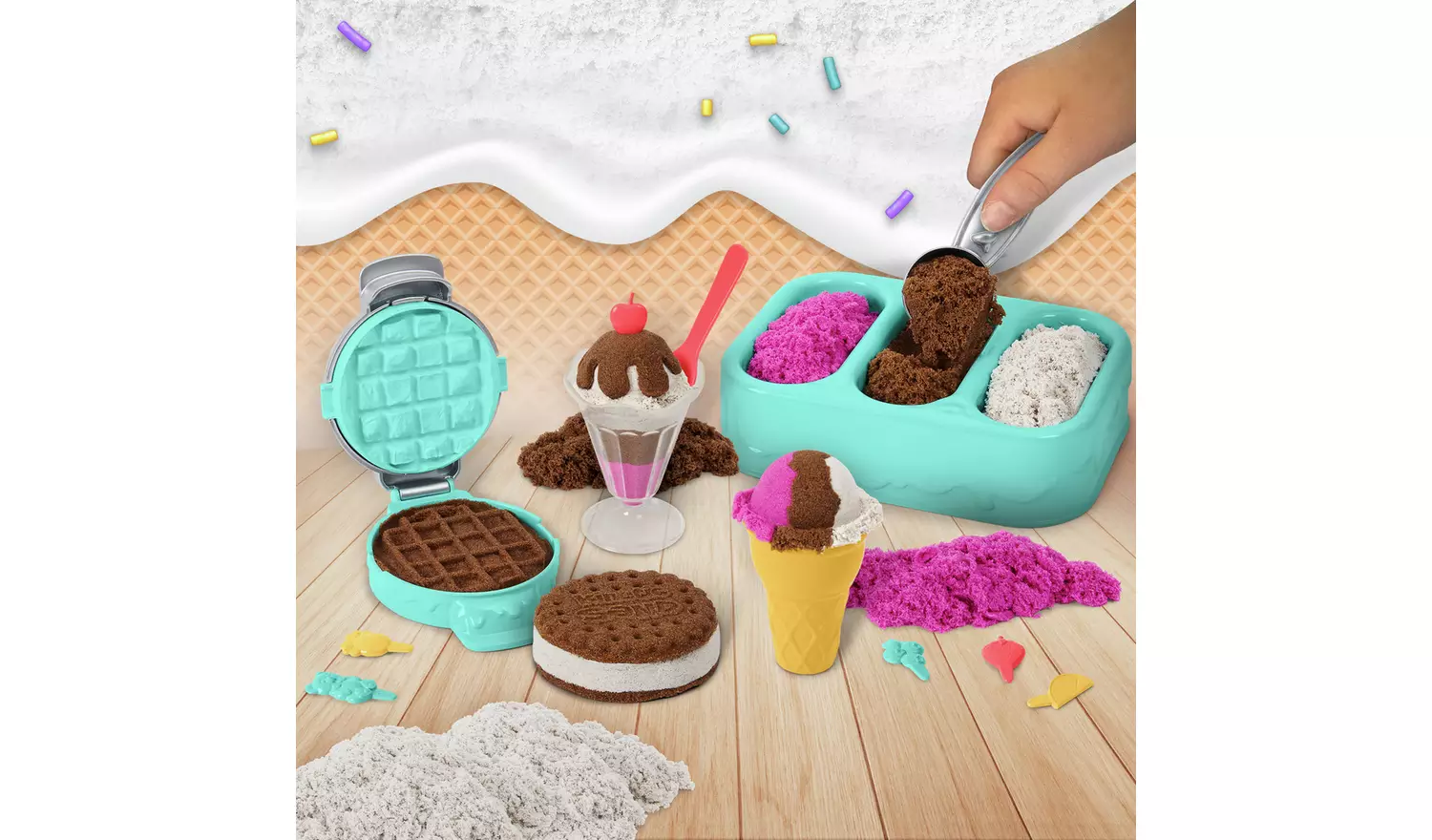 Kinetic Sand Ice Cream Treats Playset