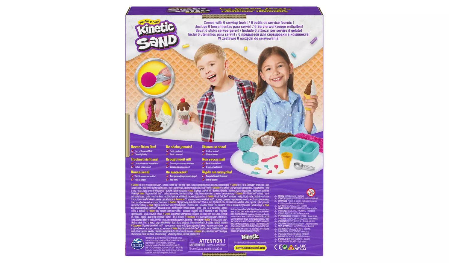 Kinetic Sand Ice Cream Treats Playset