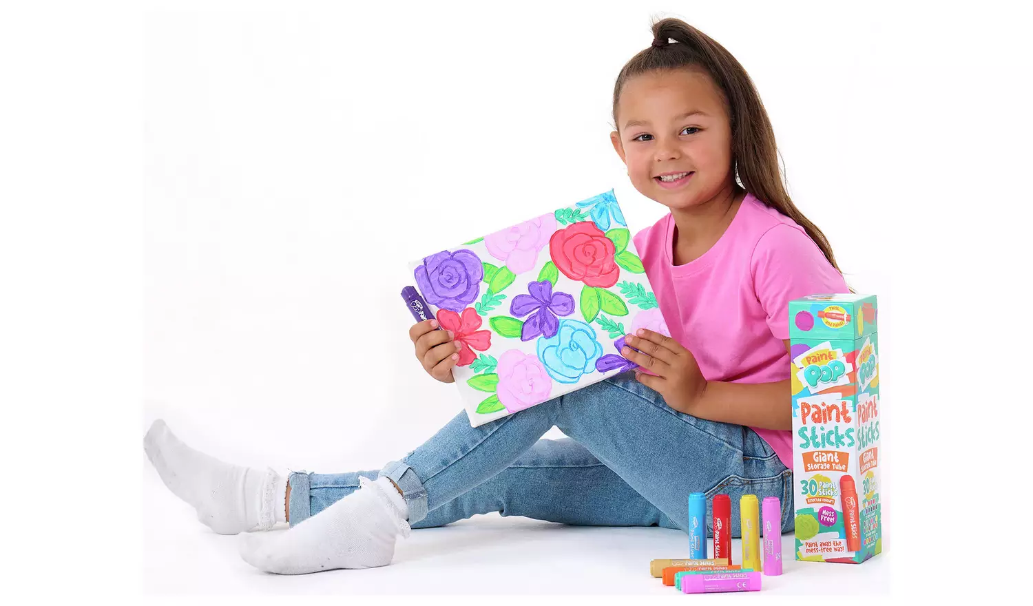 Paint Pop Jumbo 30 Pieces Paint Sticks