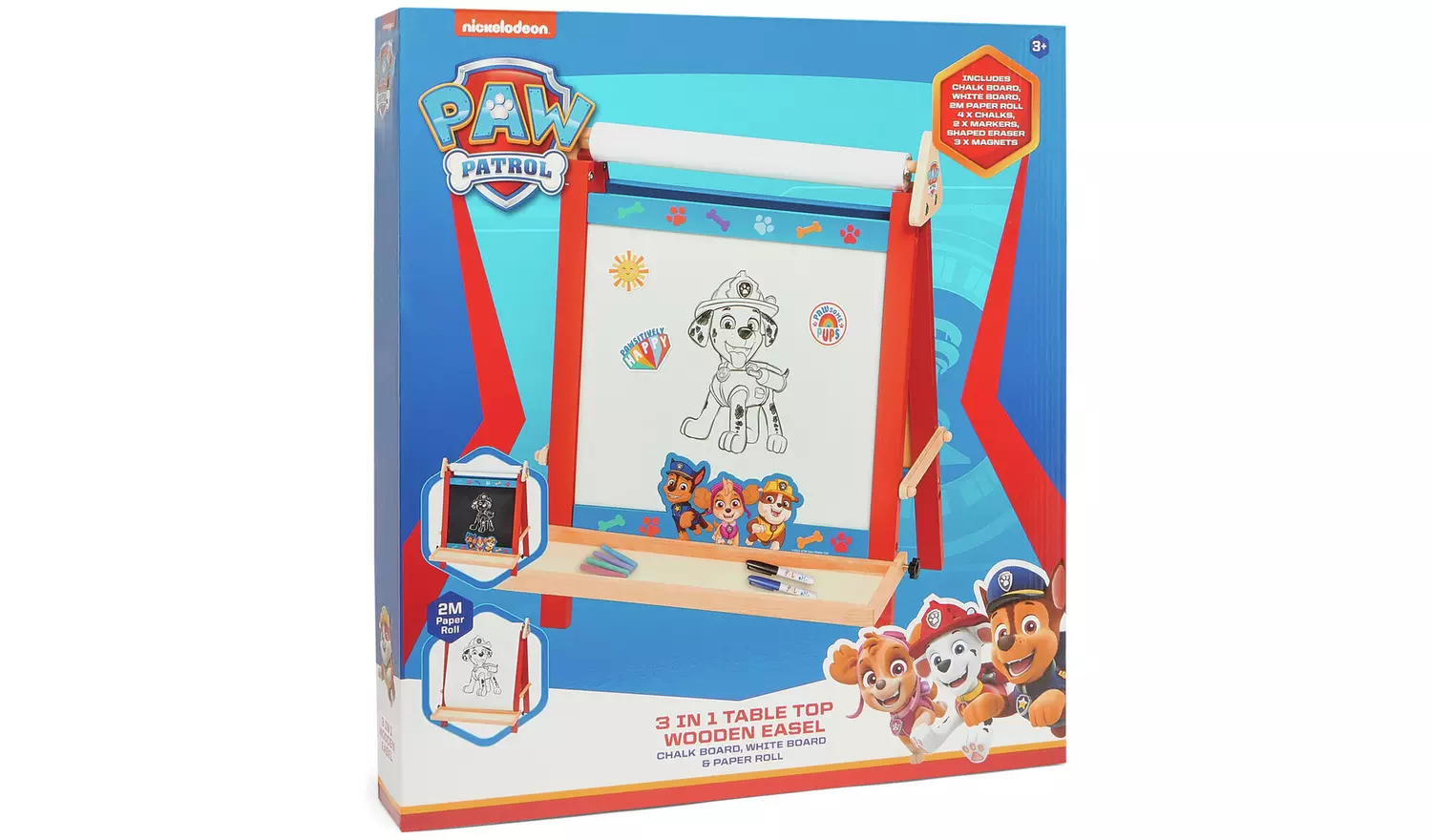 PAW Patrol 3 In 1 Wooden Easel