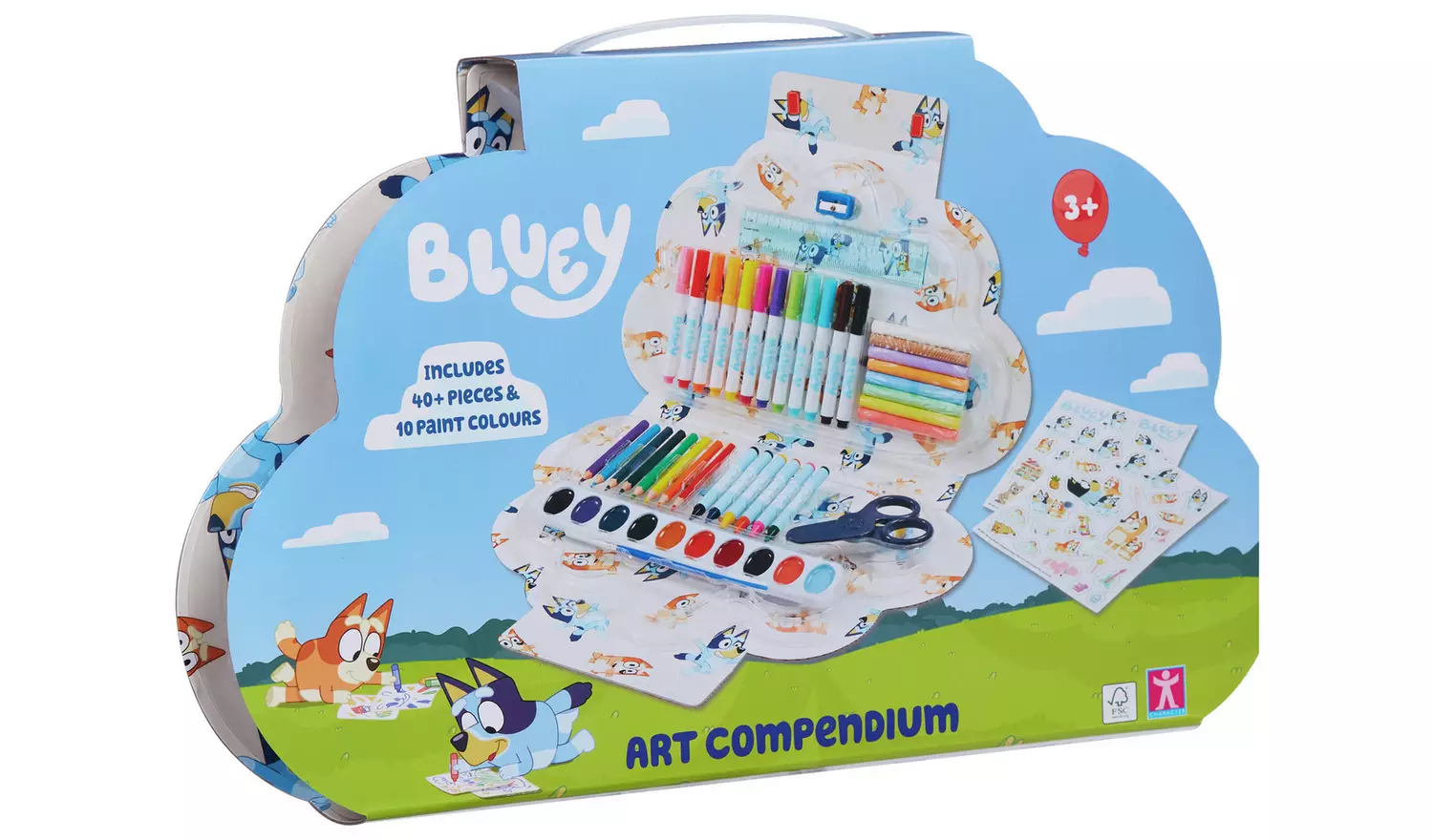 Bluey Art Compendium 50 Piece Activity And Craft Set