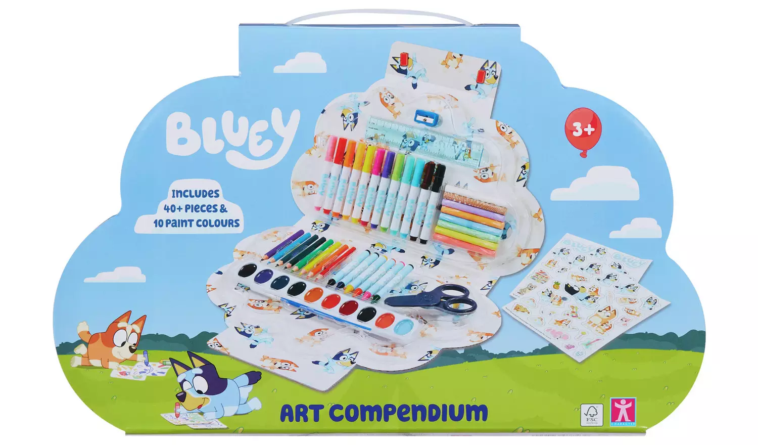 Bluey Art Compendium 50 Piece Activity And Craft Set