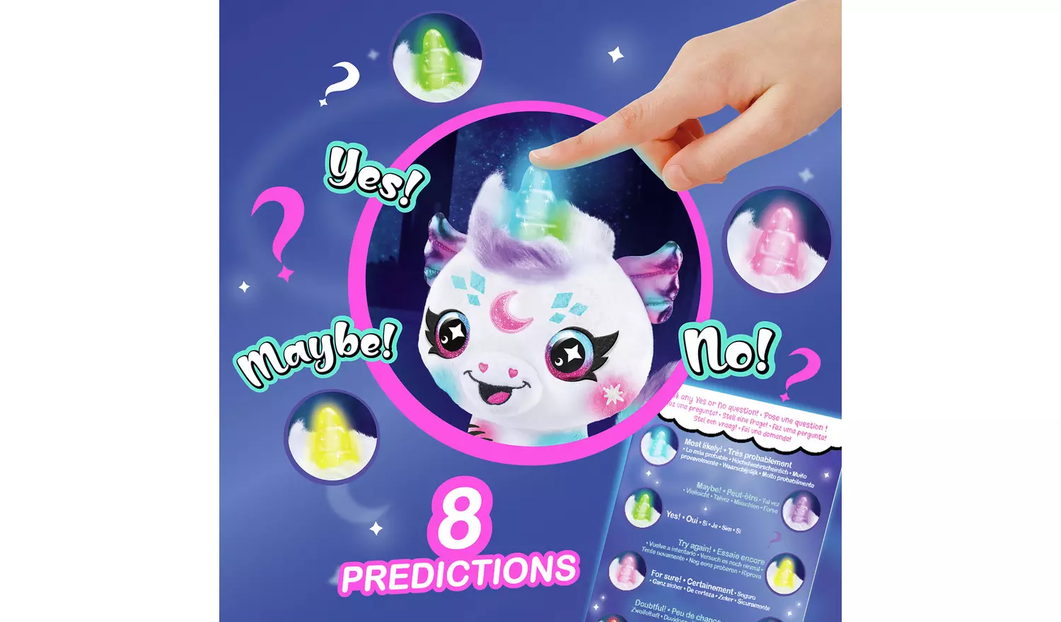 Airbrush Light Up Cosmic Cutie Unicorn Plush