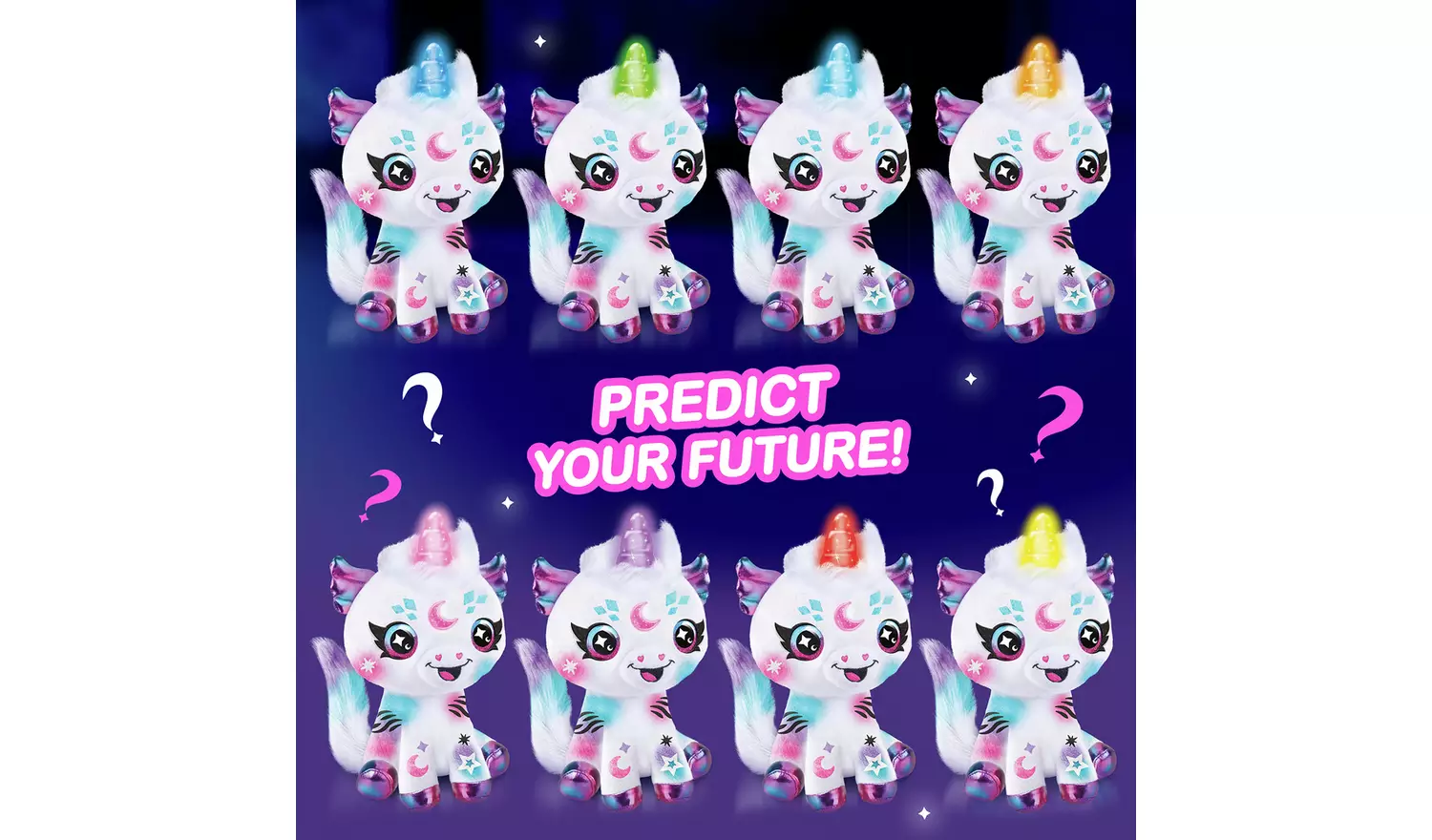 Airbrush Light Up Cosmic Cutie Unicorn Plush