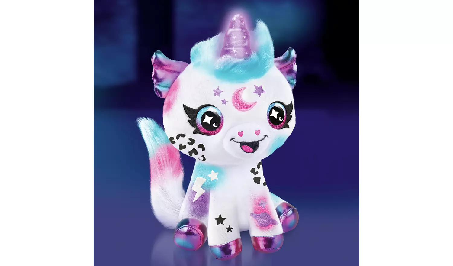 Airbrush Light Up Cosmic Cutie Unicorn Plush