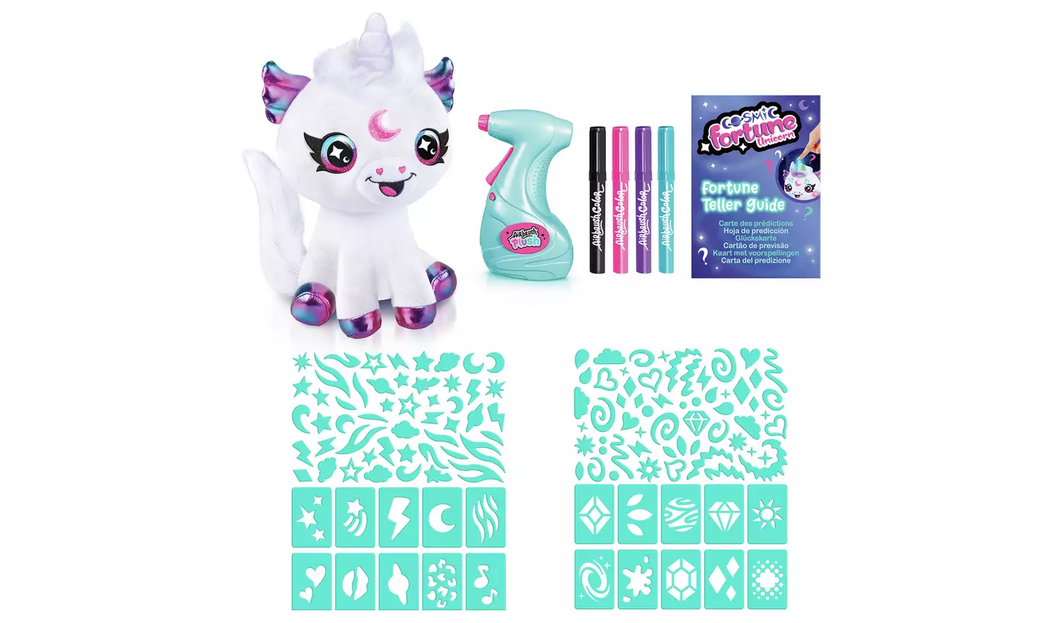 Airbrush Light Up Cosmic Cutie Unicorn Plush