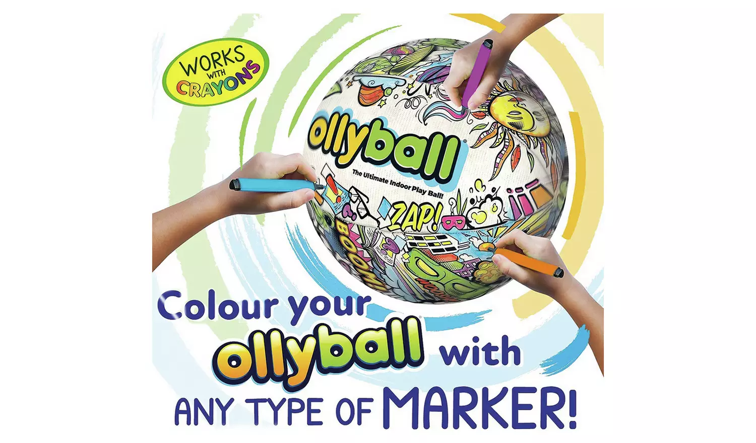 Ollyball Classic Indoor Colourable Play Ball