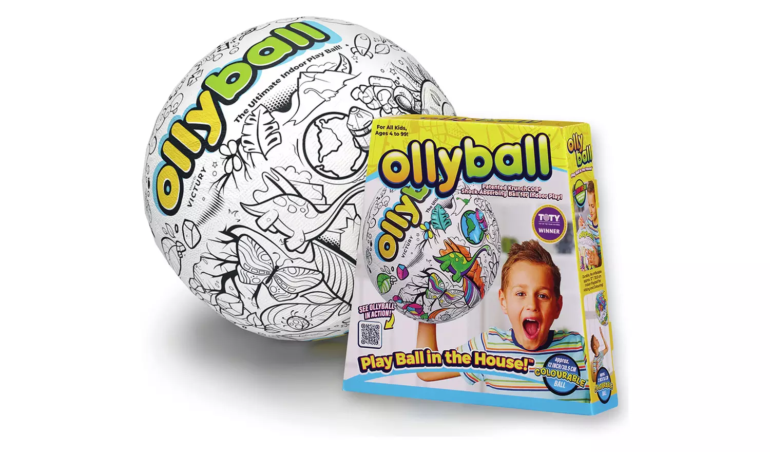 Ollyball Classic Indoor Colourable Play Ball