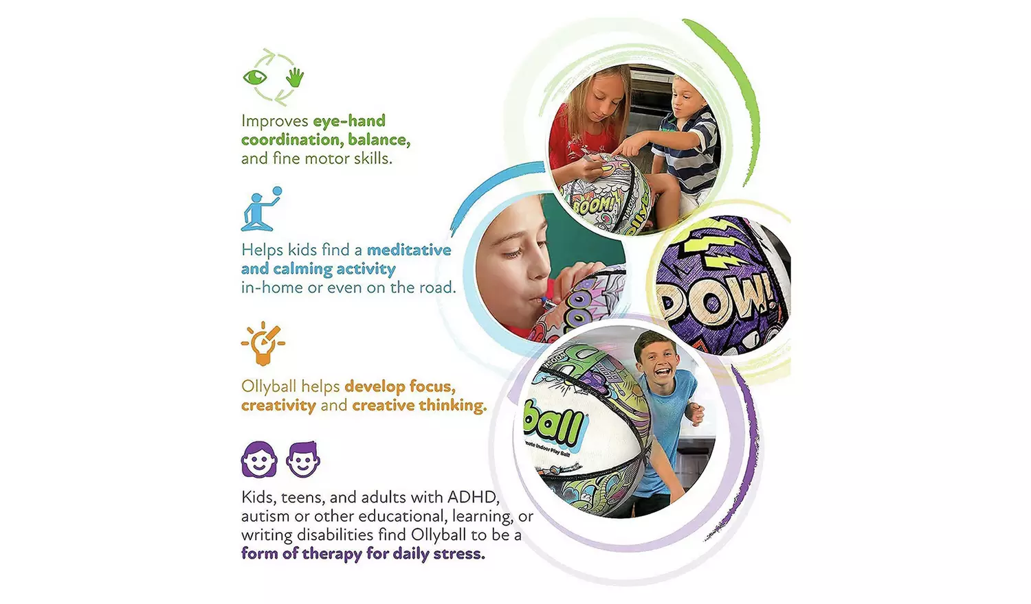 Ollyball Classic Indoor Colourable Play Ball