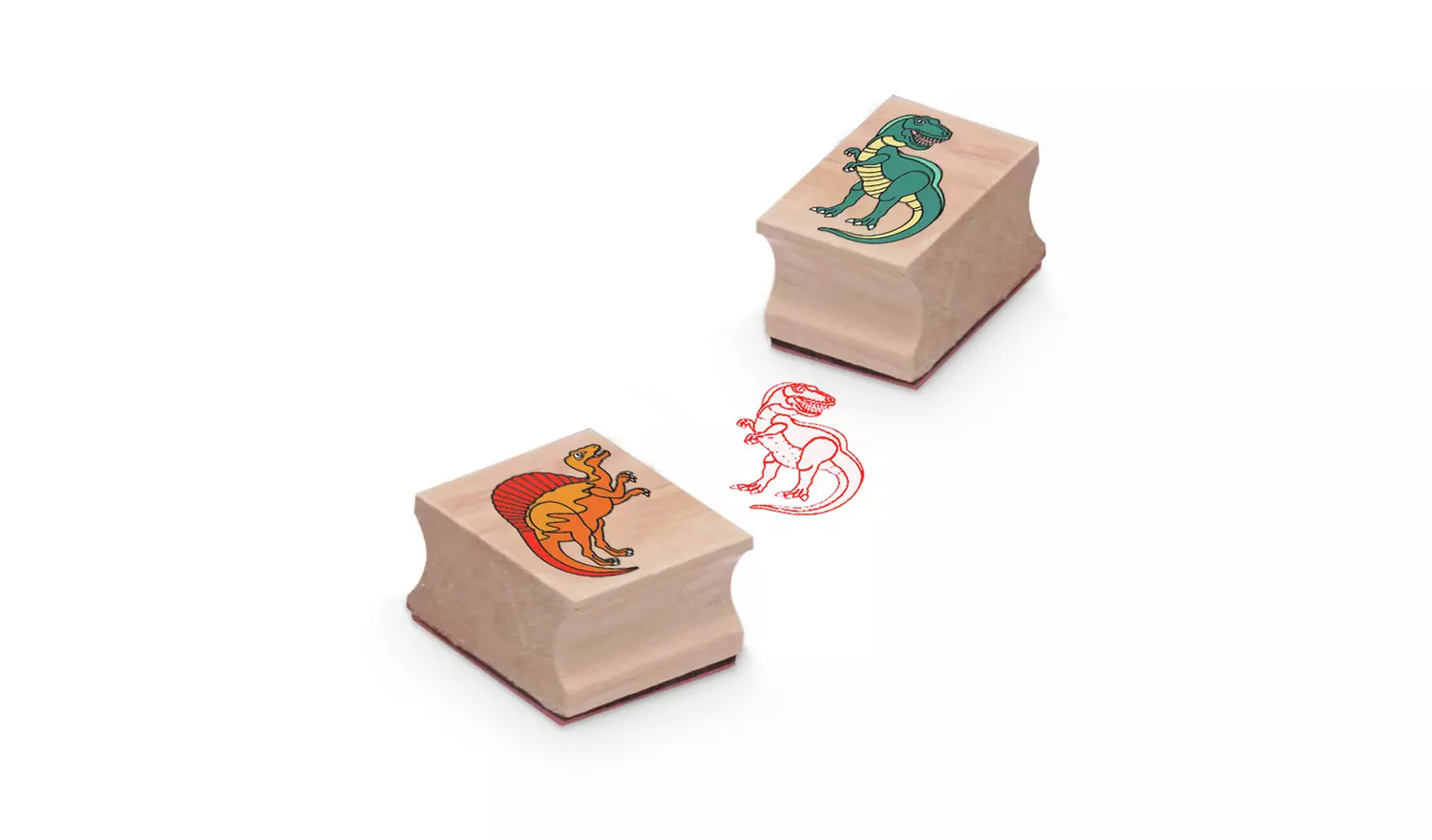 Melissa & Doug Wooden Dinosaur Stamp Set