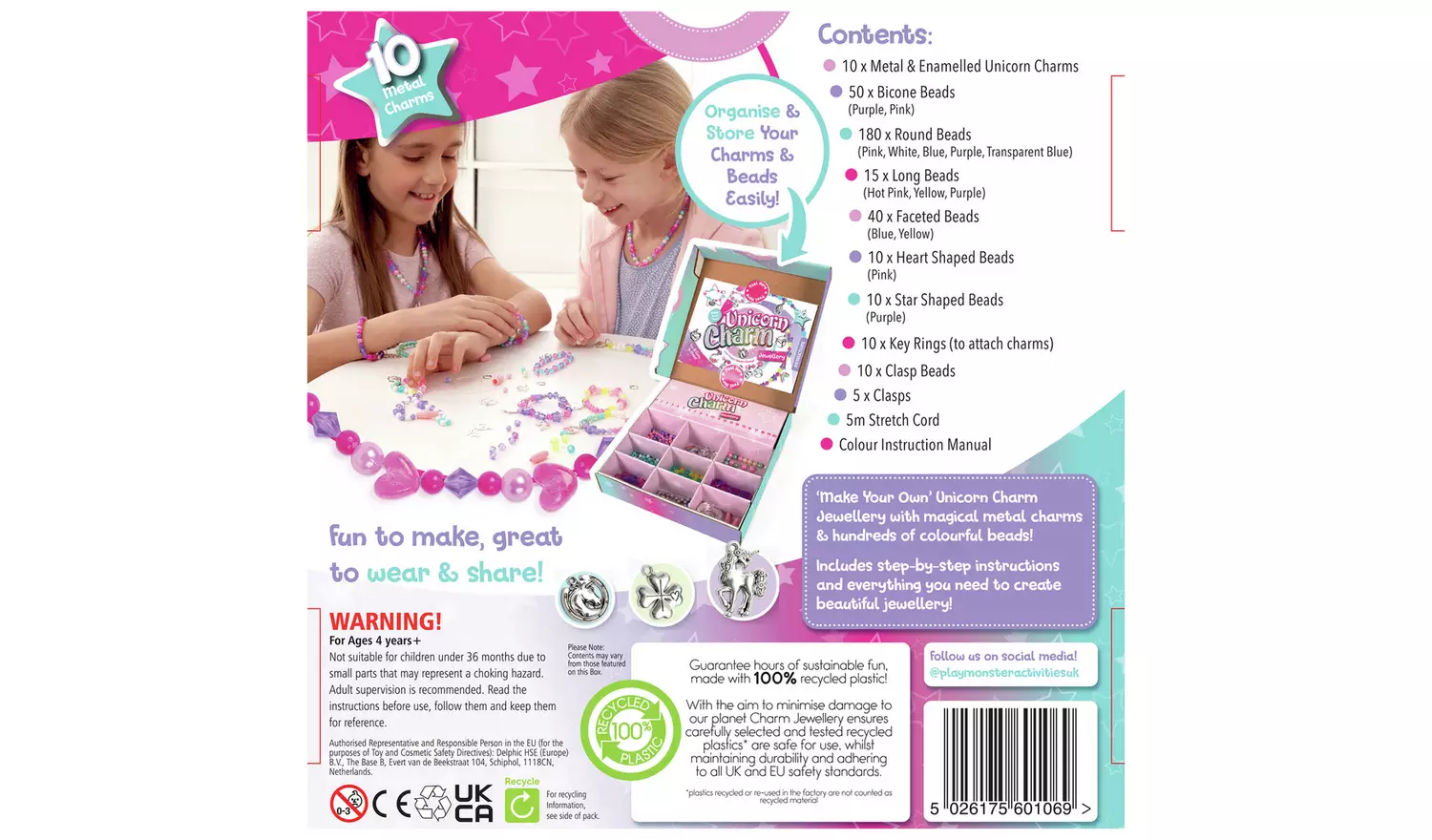 Charm Jewellery Unicorn Jewellery Kit