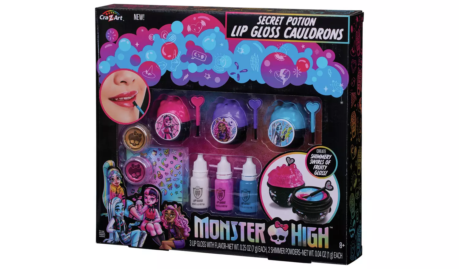 Monster High Secret Potion Lip Gloss Cauldrons