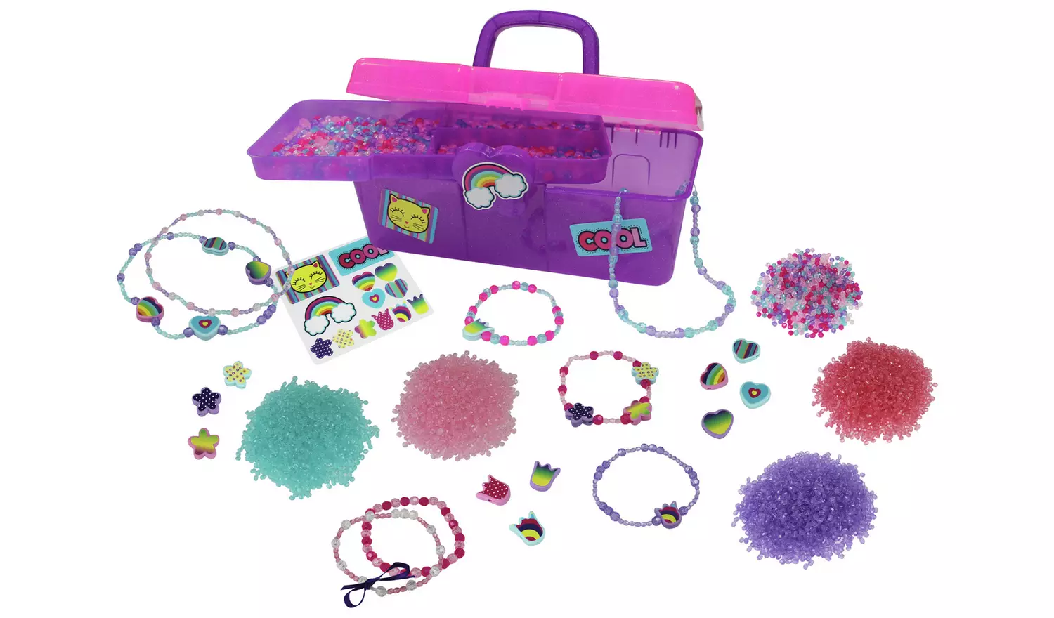 Chad Valley Be U Bead Box and 5000 Beads