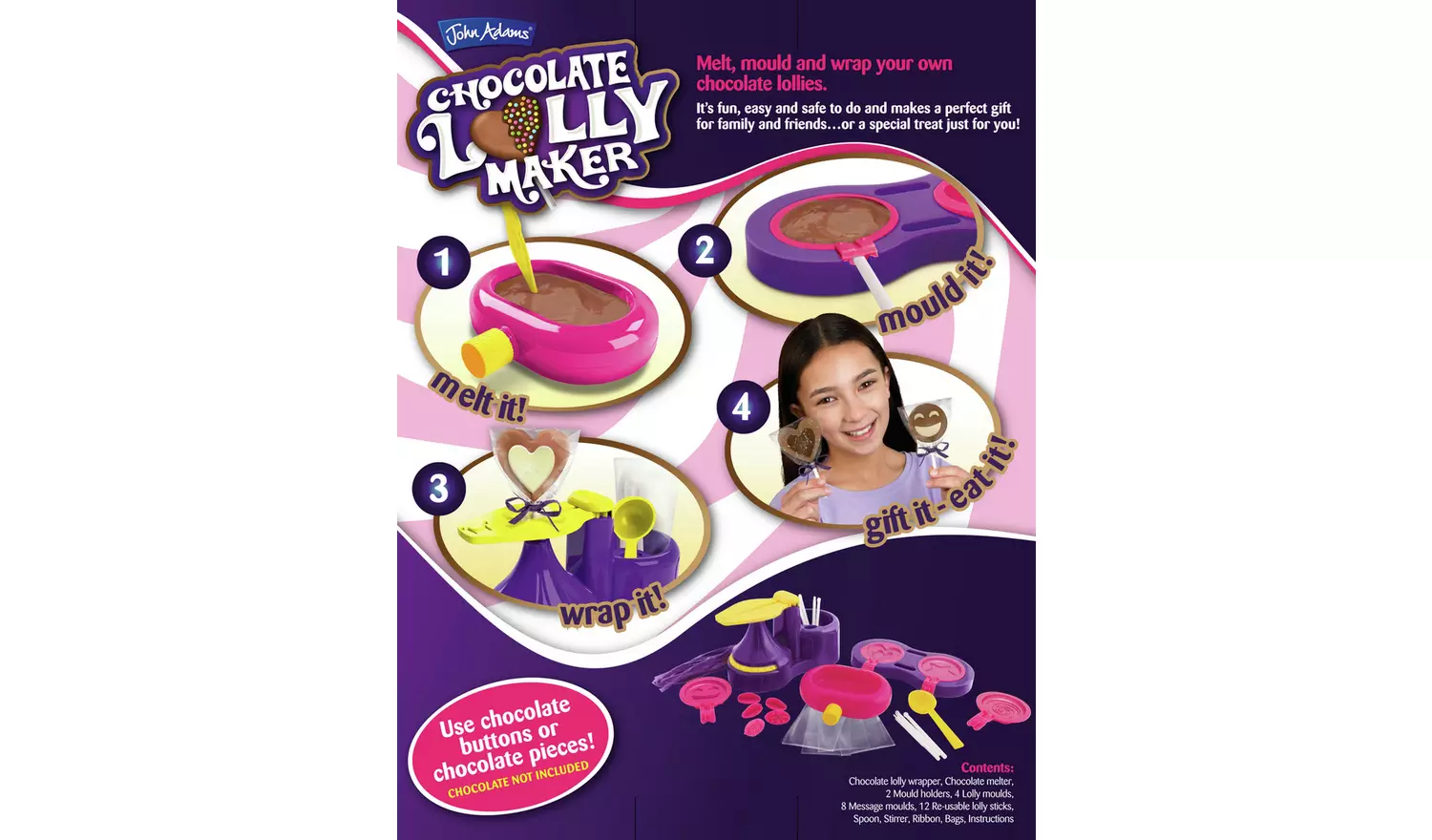 John Adams Chocolate Lolly Maker