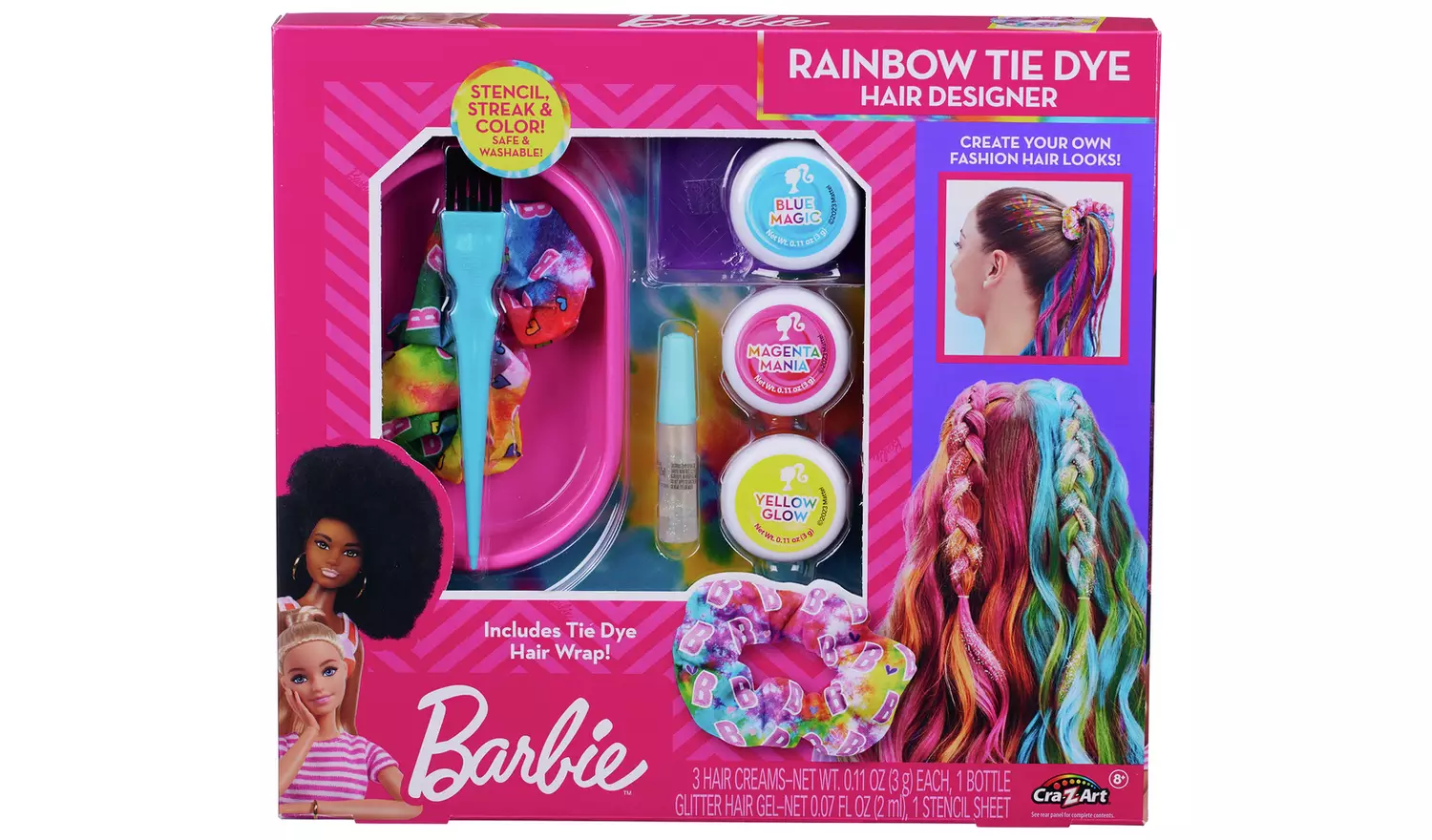 Barbie Rainbow Tie Dye Hair Designer