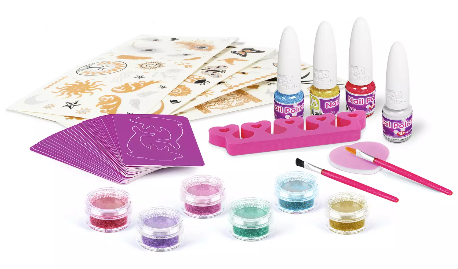 Fablab Glitter and Sparkly Tattoos Nail Polish