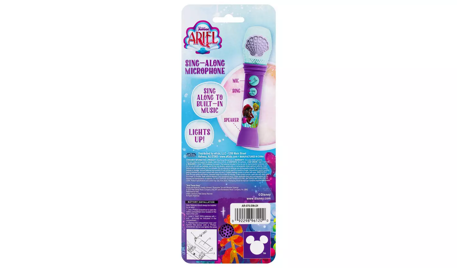 Disney Junior Ariel Singalong Microphone