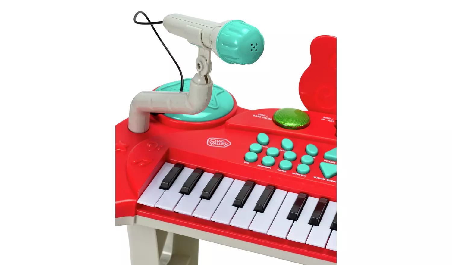 Chad Valley Keyboard Stand and Stool - Red