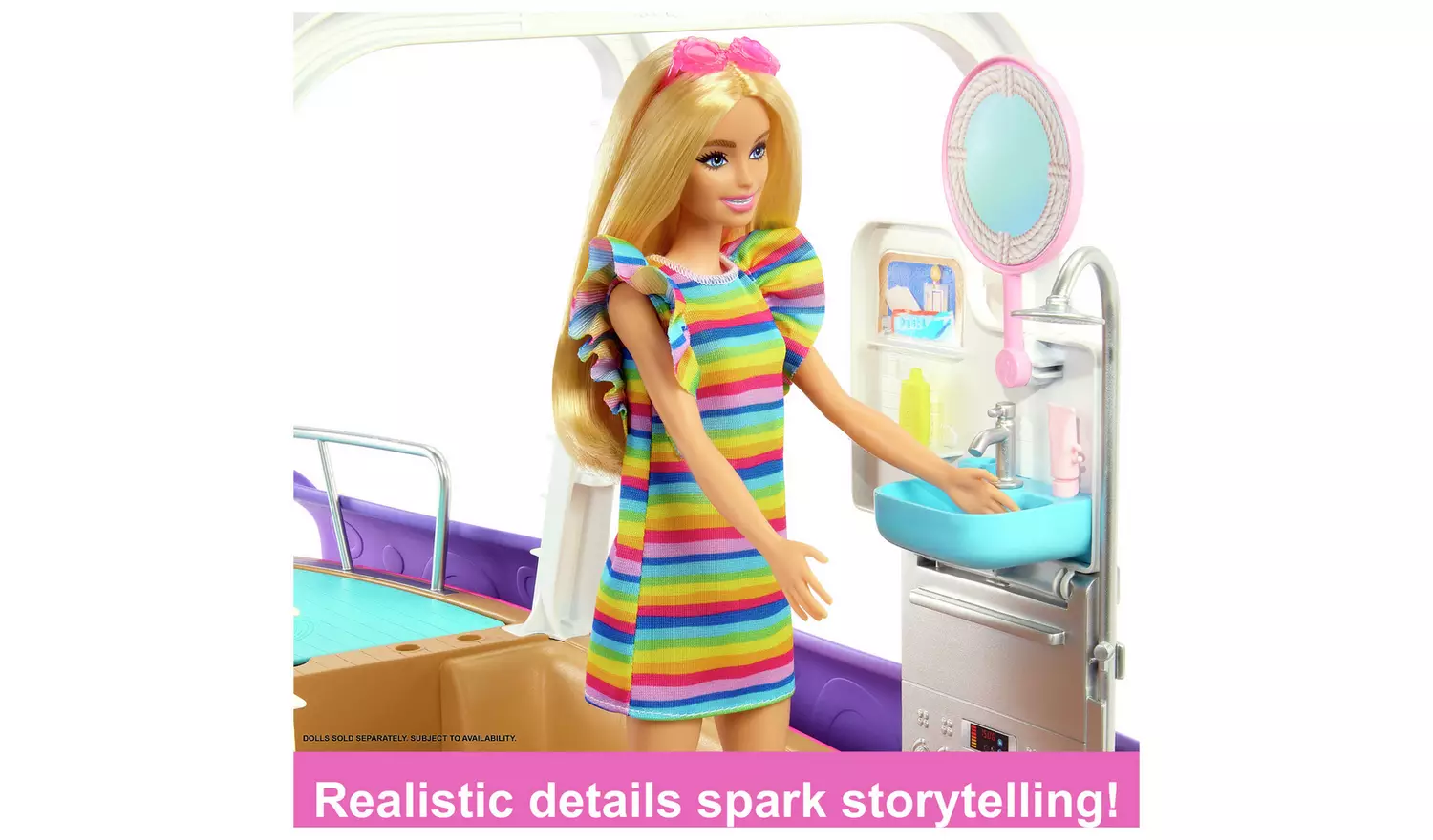 Barbie Dream Boat Playset with Pool, Slide & Accessories