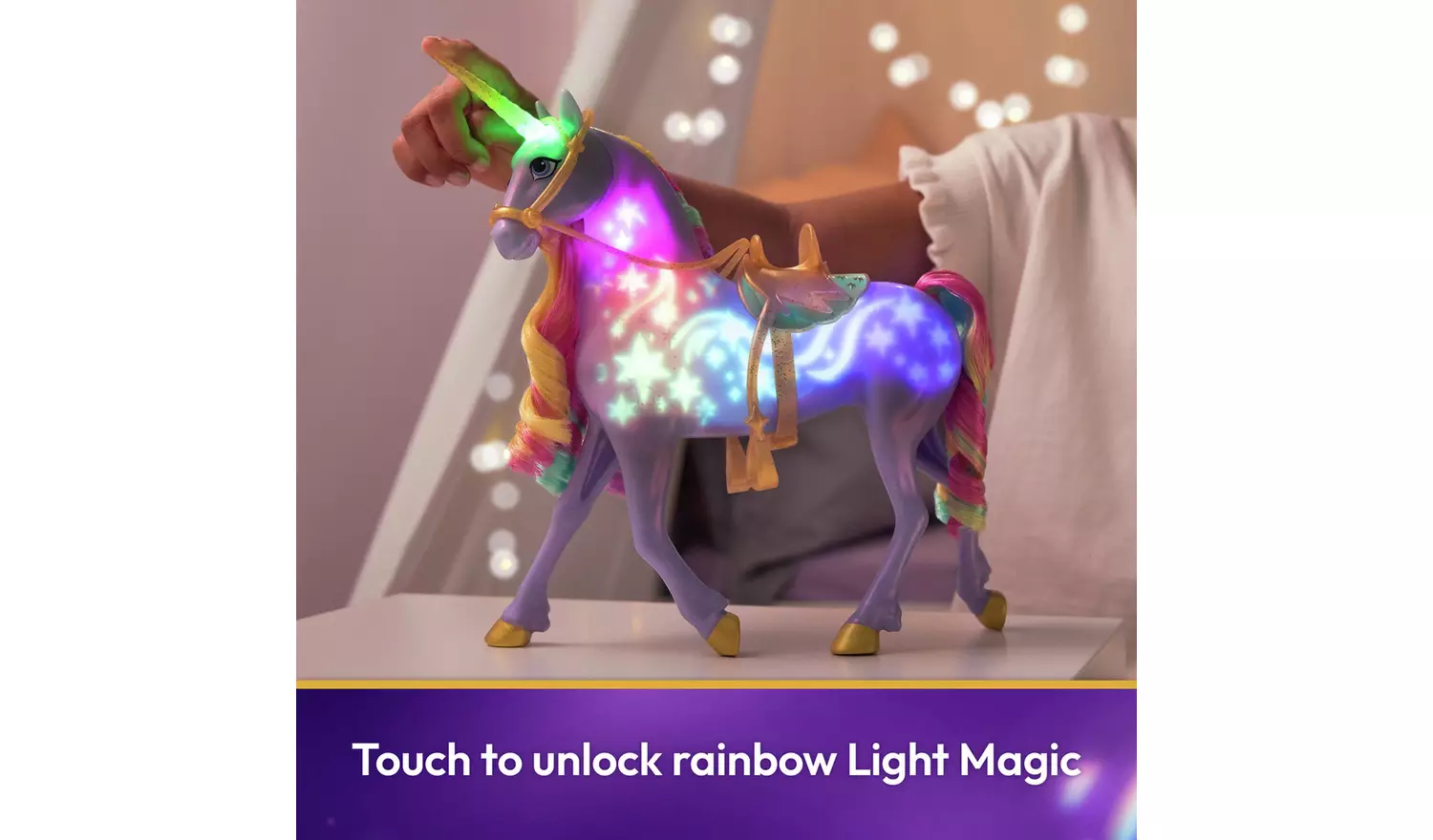 Unicorn Academy Rainbow Light-up Wildstar Figure