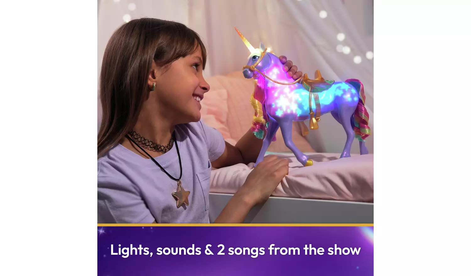 Unicorn Academy Rainbow Light-up Wildstar Figure