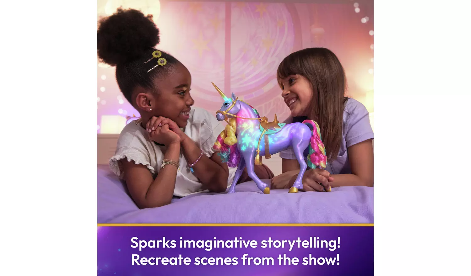 Unicorn Academy Rainbow Light-up Wildstar Figure