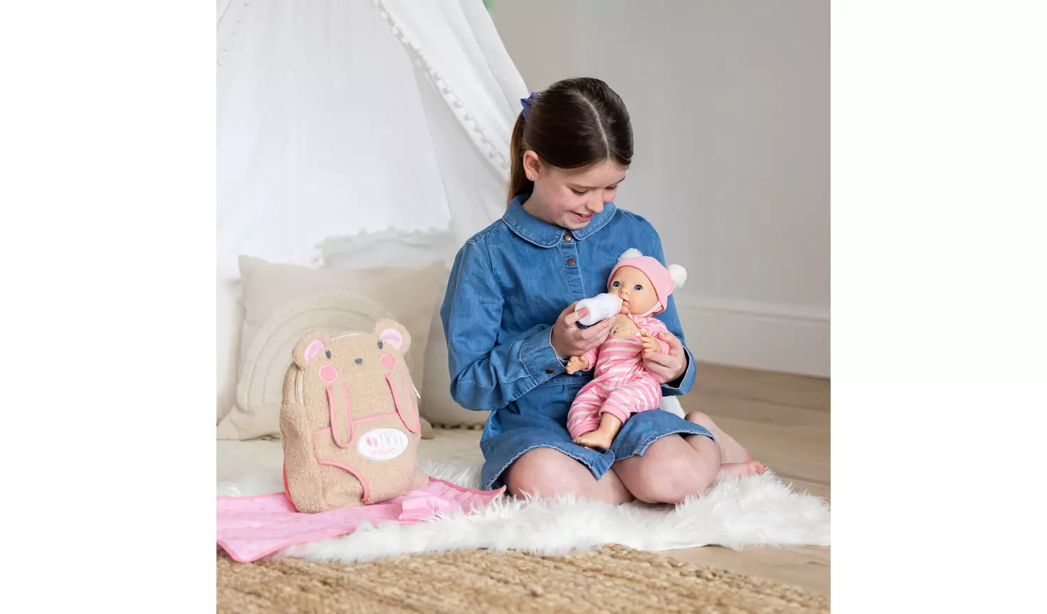 My First Tiny Treasures Bear Hug Changing Bag Carrier