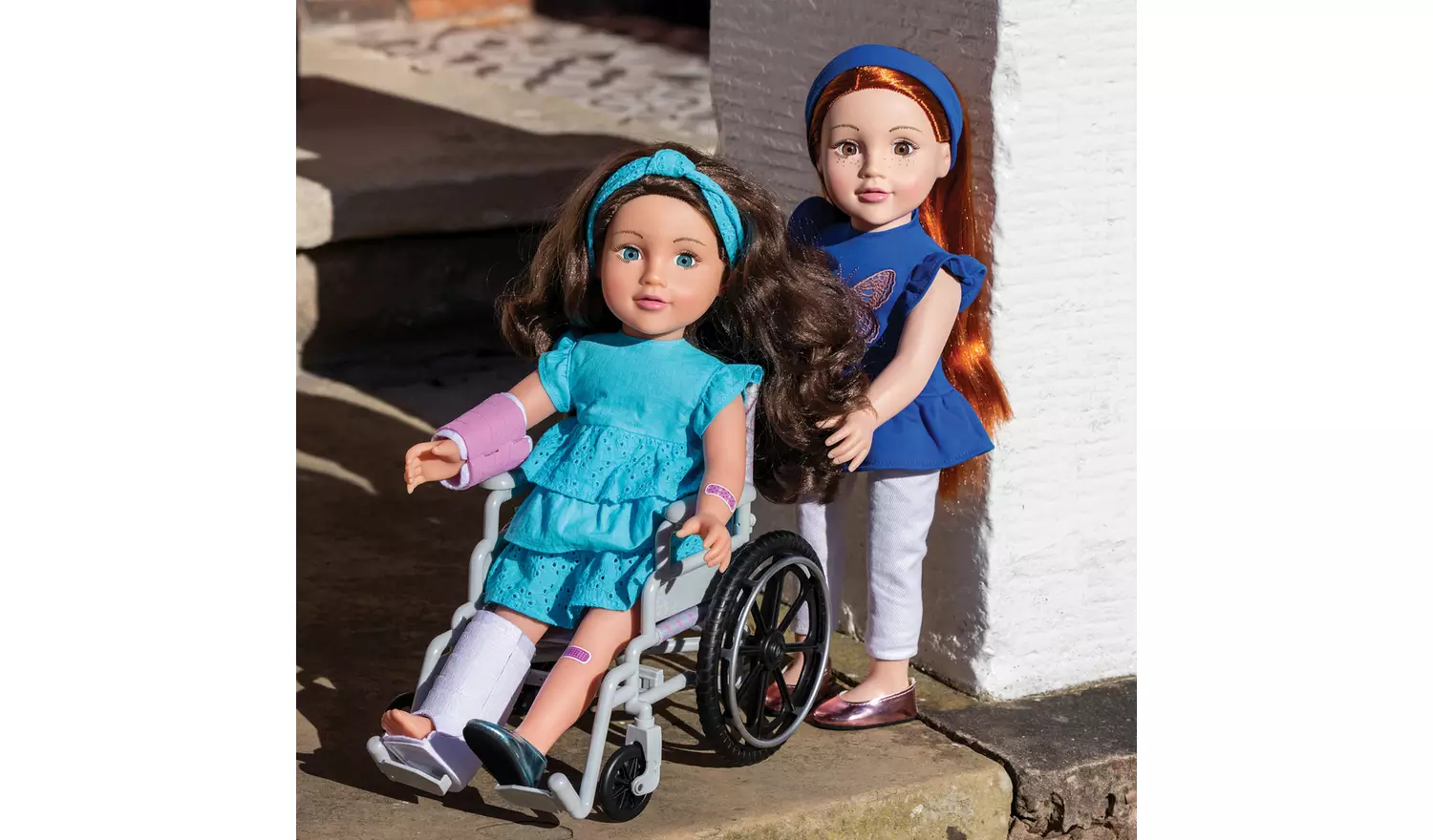 Designafriend Dolls Wheelchair and Crutches Playset