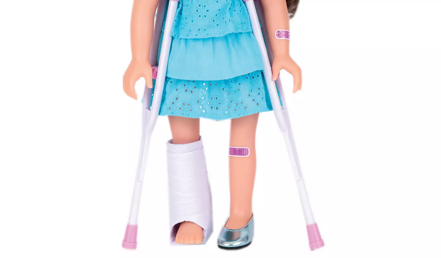 Designafriend Dolls Wheelchair and Crutches Playset