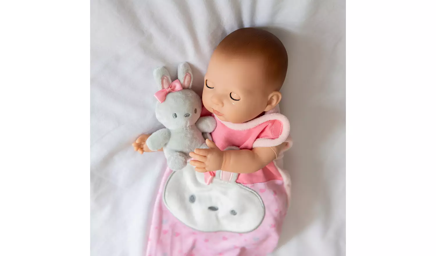 My First Tiny Treasures Snuggle Bunny Sleeping Bag Set