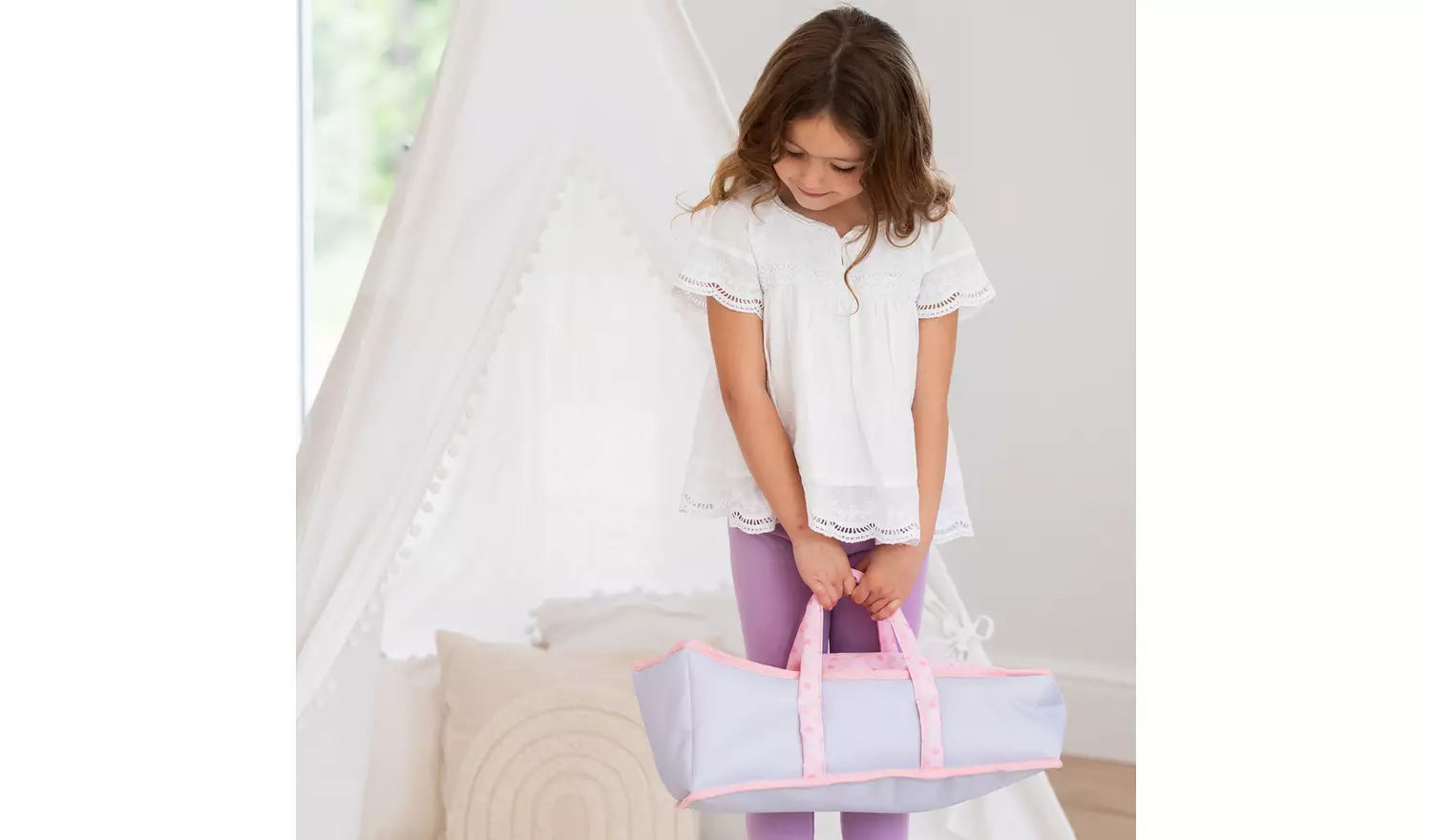 My First Tiny Treasures Baby Doll Carry Cot