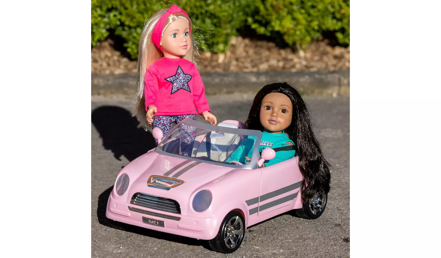 Designafriend Dolls Toy Car - Matt Pink