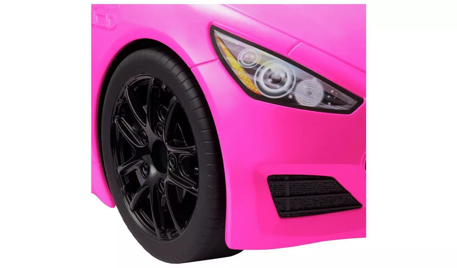 Barbie Pink Convertible 2-Seater Vehicle with Rolling Wheels