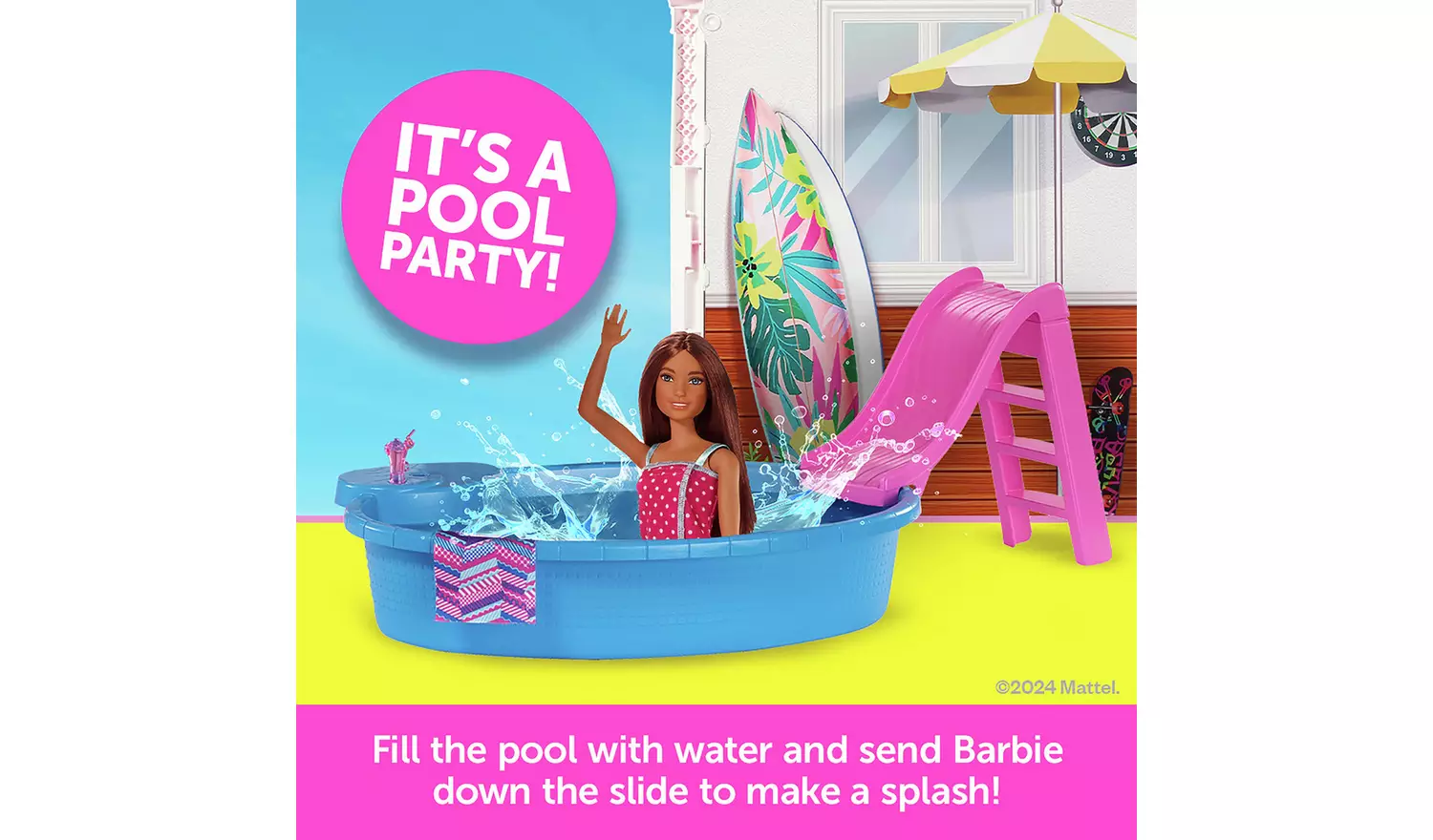 Barbie Estate Dolls House and 3 Dolls