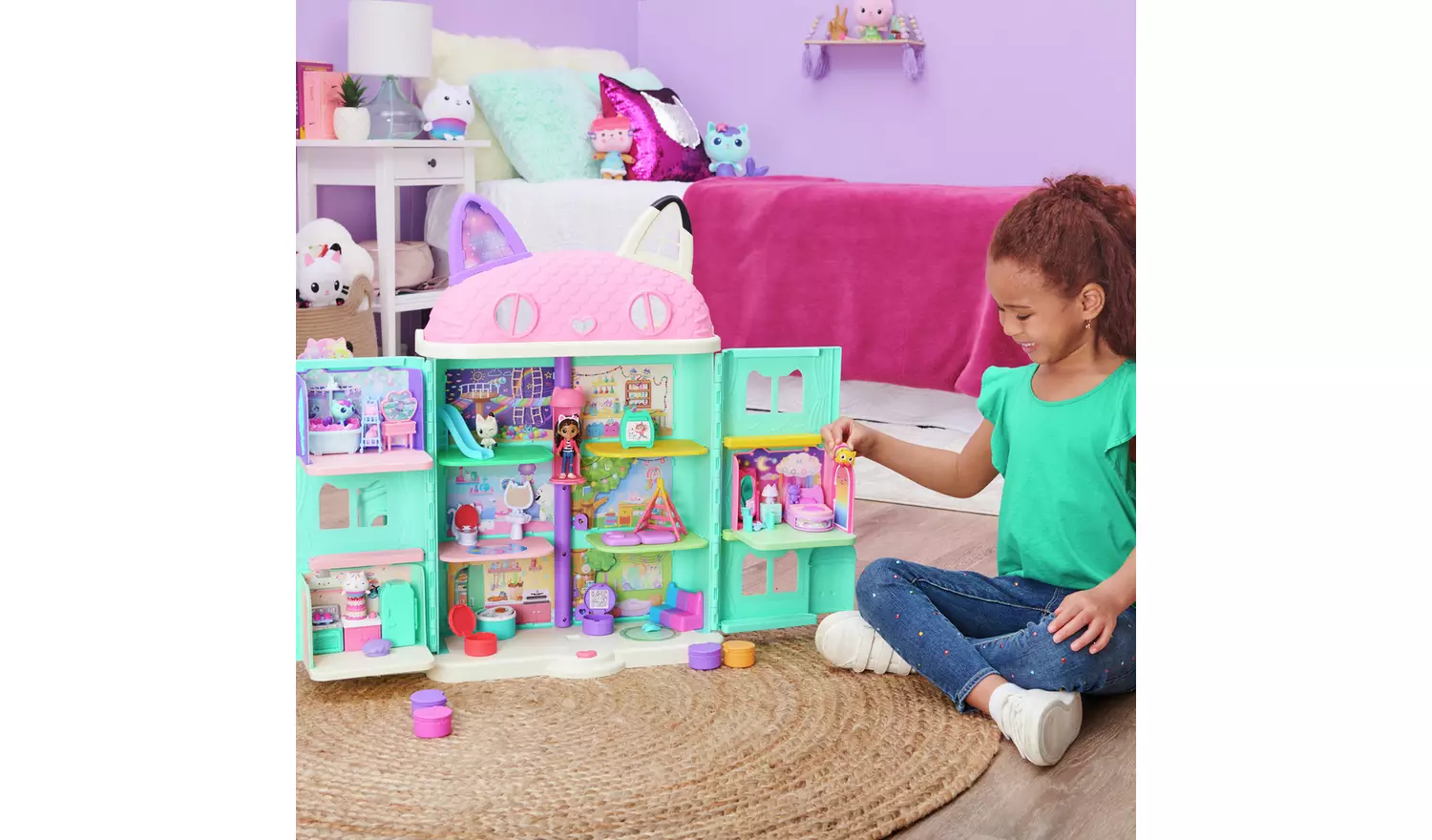 Gabby's Dollhouse Pillow Cat Bedroom